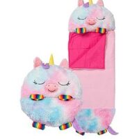 Happy Nappers Rainbow Unicorn Sleeping Bag - Large